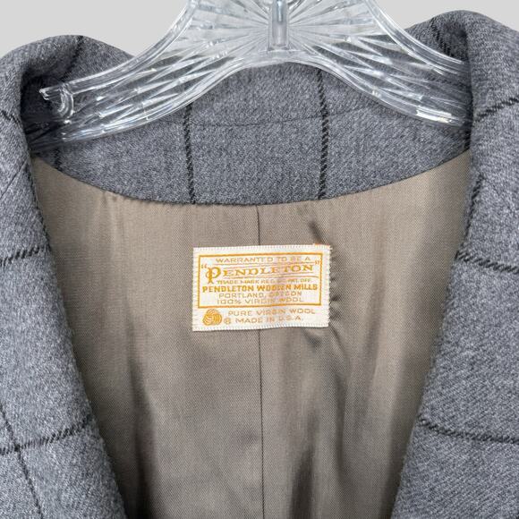 Pendleton 100% Virgin Wool Plaid Blazer - Picture 3 of 5